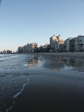 pocitos beach on a winter afternoon