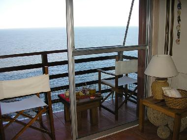 Balcony with ocean views