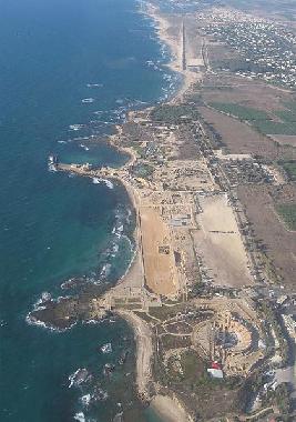 Bird's eye view on ancient Caesarea