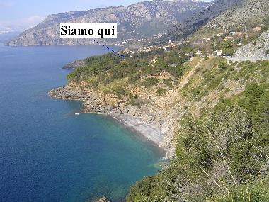 nearest beach with the indication where is situated the cottage