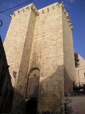 The elephant tower in the ancient quarter of "Castello"