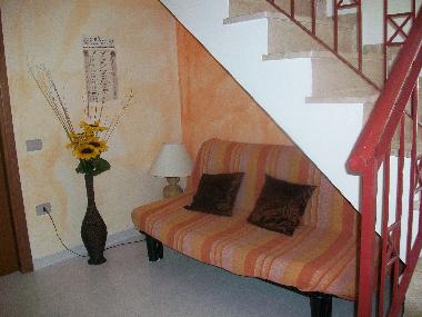 Bed sof in living room