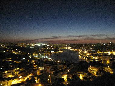 night view from west balcony