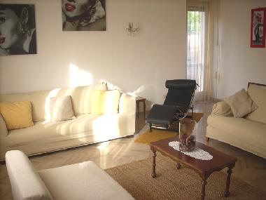 Modernly designed lounge.