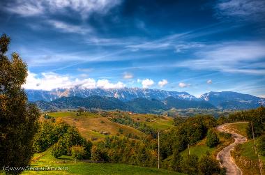 Summer view on Piata Craiului mountains