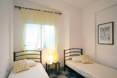 Bedroom with two single beds