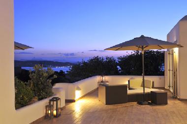 Paros Butterfly Villa 1-Verandah by night