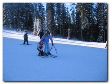 Skiing at Isaberg 2 km away