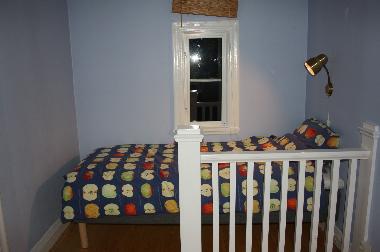 single bed in the flat