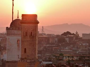 sunrise from Dar Sienna terrace