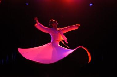 whirling dervish at Sufi Festival