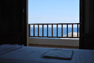Sea view from the bed