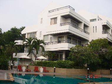 in fron of the house