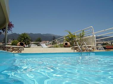 Wonderful private pool with the mountains view