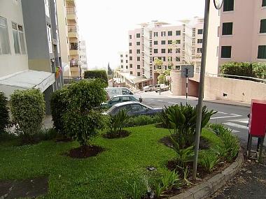 Main street accessing the apartment