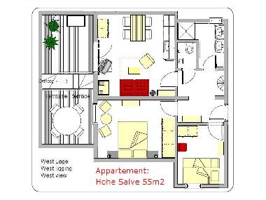 Floor plan apartment Hohe Salve
