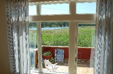 Ocean view from inside house.