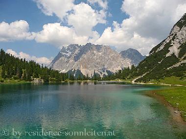 Zugspitze and lake Seebens