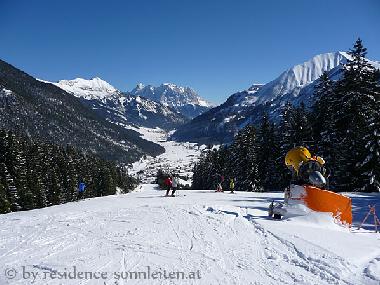 Ski slope in Tyrol's Zugspitz Arena