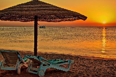 Sunrise on the local beach