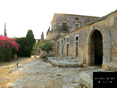 The courtyard near the villa.