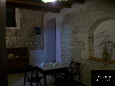 Dining room of the Limone apartment.