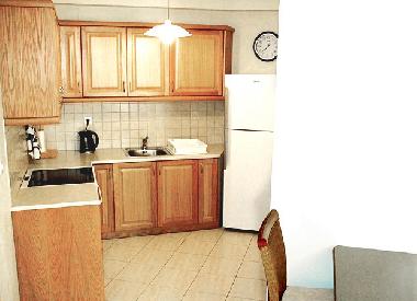 The fully fitted modern kitchen