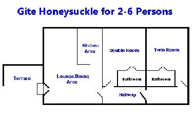Plan of Gite Honeysuckle