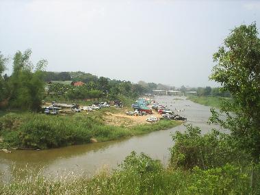 SONGKRAN RIVER FESTIVAL - VIEW FROM TERRACE