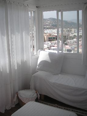 View from the pergola to the mountains