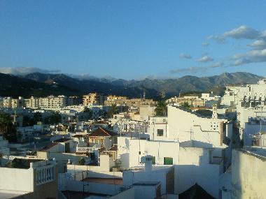 View from the roof to mountains