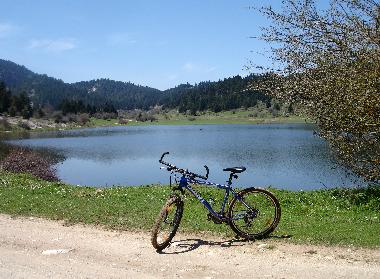  mountain lake "Nevropolis" at 1100 meters altitude--10km away