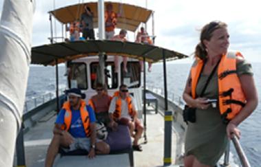 During a whale watching tour at Mirissa - 30 minutes drive from Home