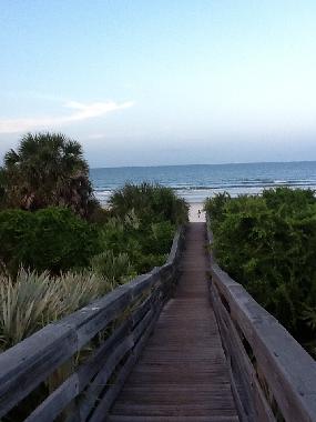 Sea Woods access boardwalk to the beach
