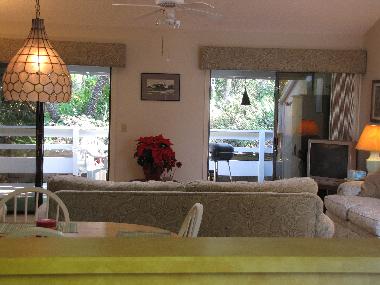 View from kitchen towards terrace