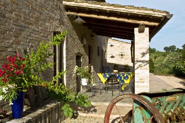Rear veranda to escape the heat during the day