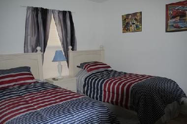Twin Room - Cartoon theme - Red White and Blue
