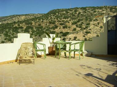 View from the terrace to the mountains