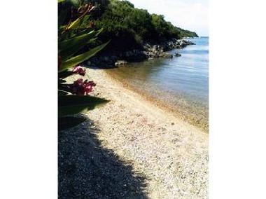beach in front of the house
