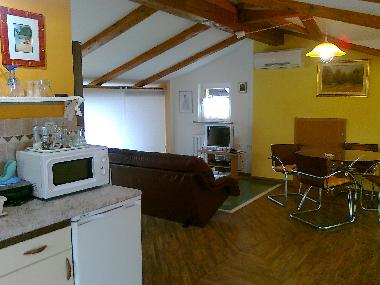 kitchen, dinning  & living area 