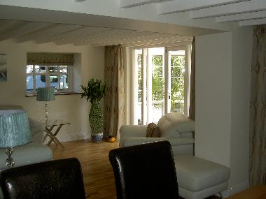 the lounge at Panteidal farmhouse