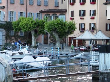 Village square Piazza Matteotti with Restaurant La Tirlindana