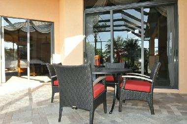 outside dining area