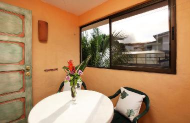 Apartment terrace overlooking our garden