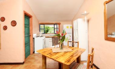 Studio kitchenette with dining area