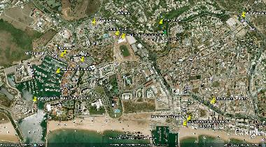 Map with exact loaction Green Pin