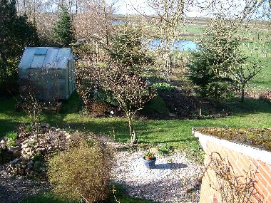 View over rear garden from upstairs bedroom