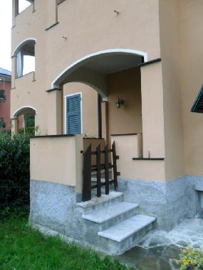 The private loggia and garden