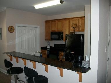 good cabinet space along with counter to eat your favorite meals