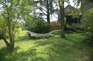 Relax in a hammock in the garden